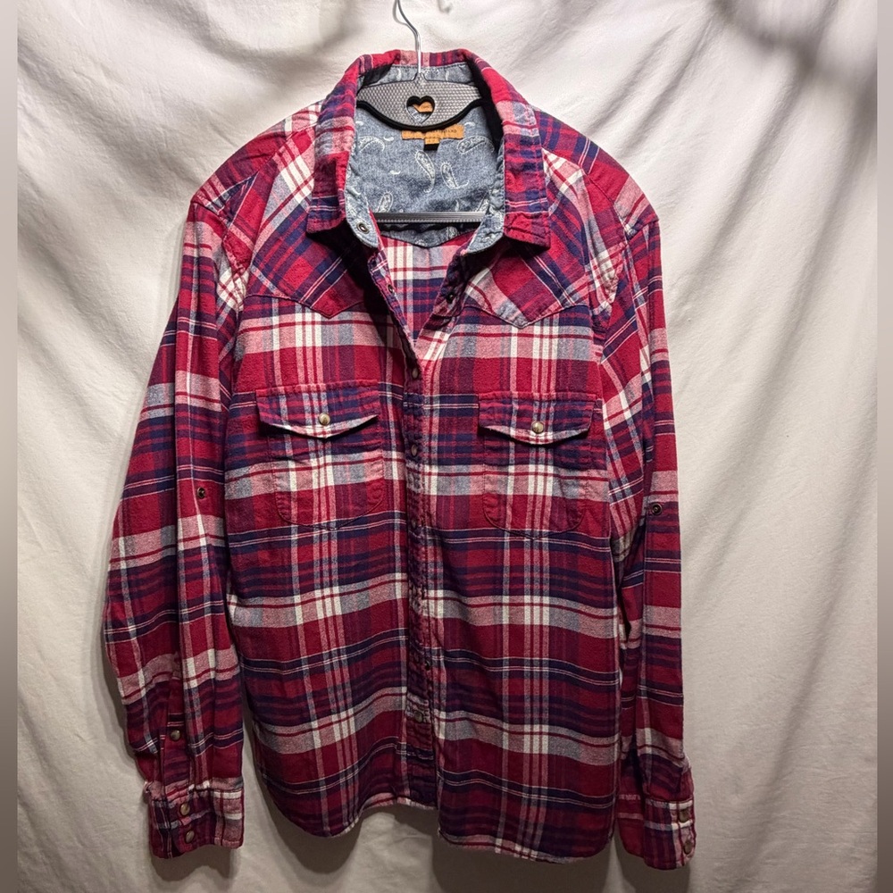 Jach’s Girlfriend Plaid Flannel Sz L